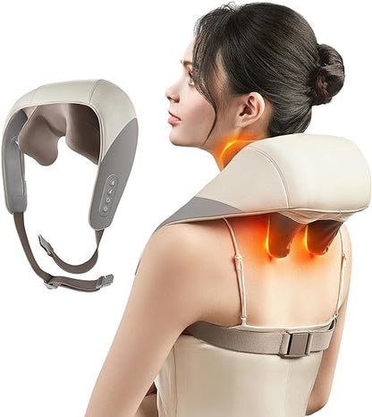 Mini Shiatsu Neck & Shoulder Massager with Heat