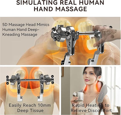 Mini Shiatsu Neck & Shoulder Massager with Heat