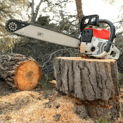 Professional Petrol Chainsaw with Self-Lubricating Diamond Chain